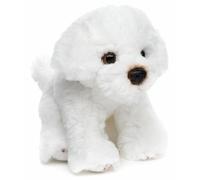 Uni-Toys - Peluche maltaise Assise - 13 cm (Hauteur) - Chien en Peluche - Doudou