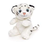 Uni-Toys - Peluche Tigre Blanche - 16 cm (Hauteur) - Peluche Sauvage - Peluche, Doudou