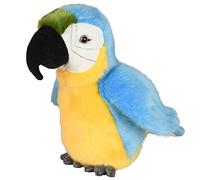 Uni-Toys - Perroquet Bleu - 21 cm (Hauteur) - Oiseau en Peluche - Peluche, Doudou