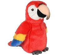 Uni-Toys - Perroquet Rouge - 21 cm (Hauteur) - Oiseau en Peluche - Peluche, Doudou