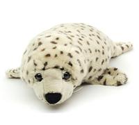 Uni-Toys Phoque Gris à Pois - 46 cm (Longueur) - Peluche Phoque - Doudou