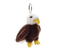 Uni-Toys - Pygargue à tête Blanche avec Porte-clés - 11 cm (Hauteur) - Aigle, Oiseau - Peluche, Doudou