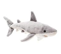 Uni-Toys - Requin Blanc - 25 cm (Longueur) - Poisson en Peluche - Doudou
