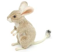 Uni-Toys - Souris Sauteur du désert Debout - 17 cm (Hauteur) - Souris en Peluche, Souris du désert - Peluche