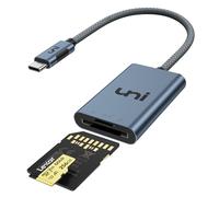 uni UHS-II SD 4.0 Lecteur Carte SD Adaptateur USB-C vers Cartes Micro SD, jusqu'à 312 MB/s Lecteur Carte Mémoire en Aluminium pour Cartes SDXC/SDHC/SD/MMC/RS-MMC/Micro SDXC/Micro SD/Micro SDHC