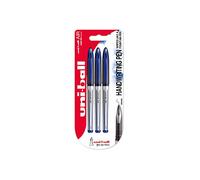 Uniball Air UB-188-L Pack de 3 Stylos à bille encre permanente pointe sensation stylo plume Bleu
