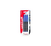 Uniball Air UB-188-Micro Pack de 3 Stylos à bille encre permanente pointe sensation stylo plume Bleu