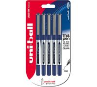 Uniball Eye Micro Ub-150 Pack Of 5 Ballpoint Pens 0.5 Mm Tip Blue