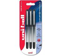 Uniball Eye Needle Ub - 185s Pack De 3 Stylos À Bille Encre Permanente Pointe Aiguille 0,5 Mm Noir
