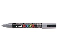 Posca Marqueur peinture pour verre PC-5M Pointe ogive fine 2,5 mm Gris