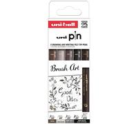 Uniball Marqueur Uni Pin Brush Art 302422074 5 Unités