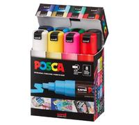 Marqueur Gouache Posca Pl Biseautee Assorti - Boite De 8