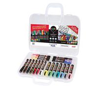Uniball Posca 186816 - Mallette À Peinture avec 20 Marqueurs, Couleurs Assorties