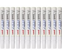 Uniball Px20-Blc Paint Marker Marqueur Peinture À Base D'huile Indélébile Pointe Moyenne Ogive Blanc Lot De 12[Z1504]