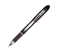 Uni Roller Jetstream pointe moyenne de 1 mm - corps noir avec zone de préhension encre noire