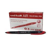 Uniball UB-188-Micro Paquet de 12 Stylos à bille encre permanente plume Rouge
