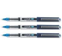 Uniball - Uni Mitsubishi Eye Ub 157 - Stylo Roller - Pointe Métal Fine - Encre Liquide Bleue - Lot De 12