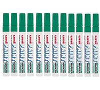 Uniball Uni Paint Marqueur peinture huile indélébile Pointe moyenne ogive Corps métal Vert foncé Lot de 12
