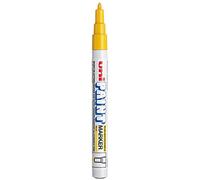 Uniball - Uni Paint PX21/J - Marqueur peinture à huile - Pointe fine ogive - Encre à pigmentation Jaune - Lot de 12