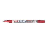 Uniball Uni Paint PX21/R Marqueur peinture à huile Pointe fine ogive Encre à pigmentation Rouge Lot de 12
