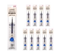 Uniball ZENTO Lot de 10 recharges d'encre à base d'eau UBR-Z-05, pointe fine de 0,5 mm, bleu, compatible avec les stylos Uniball ZENTO UBRZ05.33