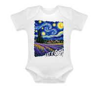 Unibly Body pour bébé avec inscription « Let it Gogh » | Art inspiré de Van Gogh avec l'inscription « LET IT GOGH », parfait pour les âmes créatives.