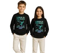 Unibly Pourquoi aller à pied, quand on peut battre un vélo Sweat-shirt pour enfant