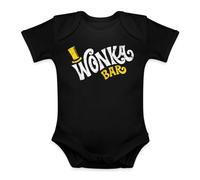 Unibly Wonka Bar Willy Charlie Schokoladenfabrik | Body pour bébé de Noël, Noir , 6 mois