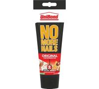 UniBond 1968125 No More Nails Original, adhésif de montage robuste, colle forte pour bois, céramique, métal, etc., adhésif blanc à prise instantanée, 1 tube de 234 g