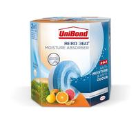 UniBond AERO Lot de 2 paquets d'absorbeurs d'humidité à 360° pour aromathérapie, ultra absorbant et neutralisant les odeurs, pour déshumidificateur AERO 360°, absorbeurs de condensation, lot de 2 (2 x