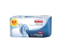 UNIBOND AERO Lot de 6 pastilles de recharge neutres pour absorbeur d'humidité 360°, ultra absorbant et neutralisant les odeurs, pour déshumidificateur AERO 360°, absorbeurs de condensation, lot de 6