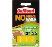 Unibond No More Nails Réf 781739 Bande adhésive ultra-forte Amovible Translucide Lot de 10 (Import Royaume Uni)