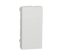 Unica - obturateur - 1 module - Blanc - mécanisme seul