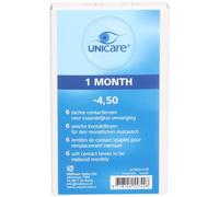 Unicare Lentilles mensuelles -4,50 De Contact 6 pc(s)