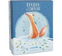 Doudou et Compagnie – Doudou Renard UNICEF Bébé et Moi – 25 cm Orange – boîte cadeau DC3790