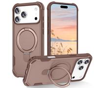 Unichthy Coque de téléphone magnétique pour iP 17 Pro Max avec support MagSafe antidérapante et résistante aux chocs - Protection de qualité militaire fine et rigide | Support invisible intégré | iP