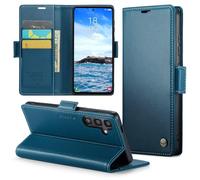 Unichthy Coque officielle pour Samsung Galaxy A17 - Étui portefeuille en cuir de qualité supérieure léger et résistant aux chocs avec [blocage RFID] 3 emplacements pour cartes et support magnétique
