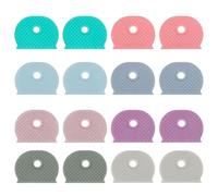 Uniclife 16 Coiffes de Clés Souples et Élastiques 2,5 cm, Protège-Têtes de Clé Standard 8 Couleurs, pour Clés de Maison (Non Adapté aux Clés Atypiques)