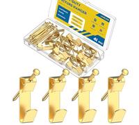 Uniclife 20 Pièces Porte-objets Renforcés 45 kg pour Placoplâtre et Bois, Crochets de Suspension avec Clous, Quincaillerie pour Suspension, Crochets Cadres Crochets Mural pour Photos Miroirs Peintures