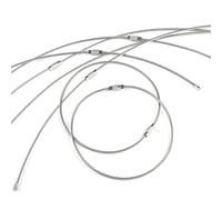 Uniclife 26 cm Câble Porte Clés Grand Porte-Clés en Acier Inoxydable Porte-Boucles pour la Randonnée en Plein Air Porte-étiquette de Bagage Connectable pour le Sport et le Voyage, 20 Pièces