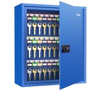Uniclife Armoire à clés 60 compartiments avec serrure à combinaison et serrure à clé réinitialisable - Boîte de sécurité numérique - Organisateur de clés avec compartiments réglables - Porte-clés et