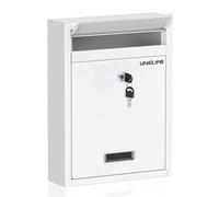 Uniclife Boîte aux lettres pour montage mural extérieur, boîte aux lettres avec verrouillage, grande boîte aux lettres avec serrure à clé, coffre-fort pour la maison, coffre-fort pour