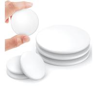 Uniclife Lot de 6 Butées de Porte Adhésives Protège-murs pour Poignées de Porte, Protège-murs Blanc pour Poignées Amortisseurs Réutilisables pour Poignées Douche Armoires Maison & Cuisine