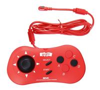 UNICO Mini contrôleur, Manette de jeu Filaire Compatible MVS Mini/NEOGEO Mini/NEO-GEO Arcade Stick Pro pour que deux Joueurs Puissent Jouer à des Jeux Simultanément - Rouge