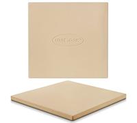 Unicook Pierre à pizza carrée 30,5 cm, pierre de cuisson en céramique robuste pour four, barbecue et gril, idéale pour faire des pizzas à croûte croustillante, du pain, des biscuits et plus encore