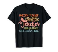 Unicorm Teacher Like A Regular Teacher Funny School Teachers T-Shirt