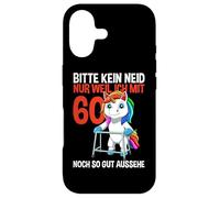 Unicorn 60th Birthday Bitte Kein Neid - 60 Ans Coque pour iPhone 17