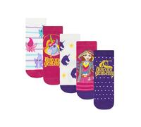Unicorn Academy Académie De La Licorne Chaussettes Filles | 5 Packs Chaussettes Licorne Fille | Chaussette Sans Couture | Violet 20-23cm