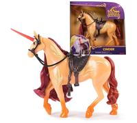 Unicorn Academy, Licorne Cinder avec mouvement de la tête, 2 accessoires d'équitation, 27,9 cm, compatible avec la poupée Valentina, poupées et jouets licornes pour filles