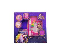 Unicorn Academy Ensemble journal et journal design avec strass, kit de bricolage, créatif, pour filles à partir de 3 ans, journal intime pailleté avec autocollants, stylo et diamants, cadeau Unicorn